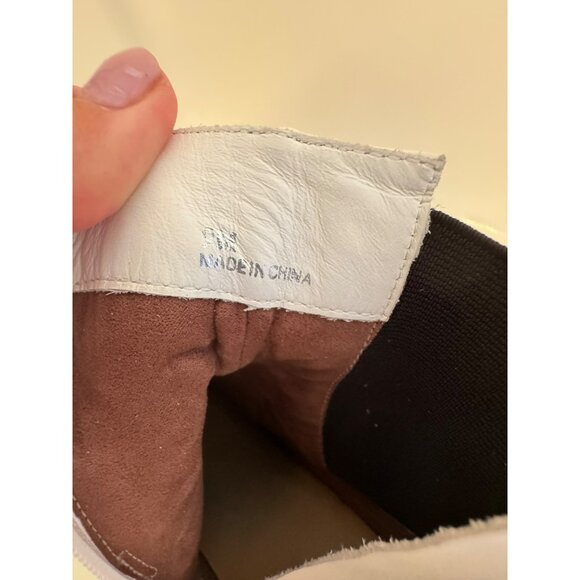 Linea Paolo Nikita II Bootie White Buckle Heels Size 9m $149 - Picture 9 of 14